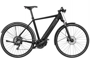 Riese & Müller Roadster Touring HS, 61cm, Black Matte, Nyon, 625Wh, Carrier, Café lock w/ chain and bag