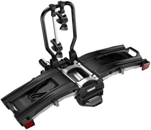 Thule EasyFold XT Hitch Bike Rack, 2-Bike, 1-1/4", 2" Receiver, Black