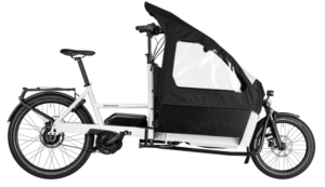 Riese & Müller Transporter2 65, Smart System, Box w/ Double Child Seat and Child Cover, Rear Carrier