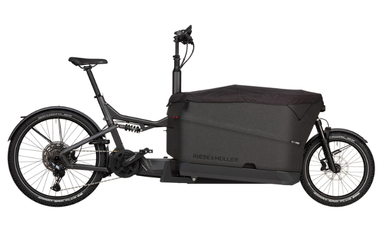 Riese & Müller Packster2 70, Bosch Smart System, Intuvia 100, white, 750Wh, Comfort kit, Double child seat with cover - Image 5